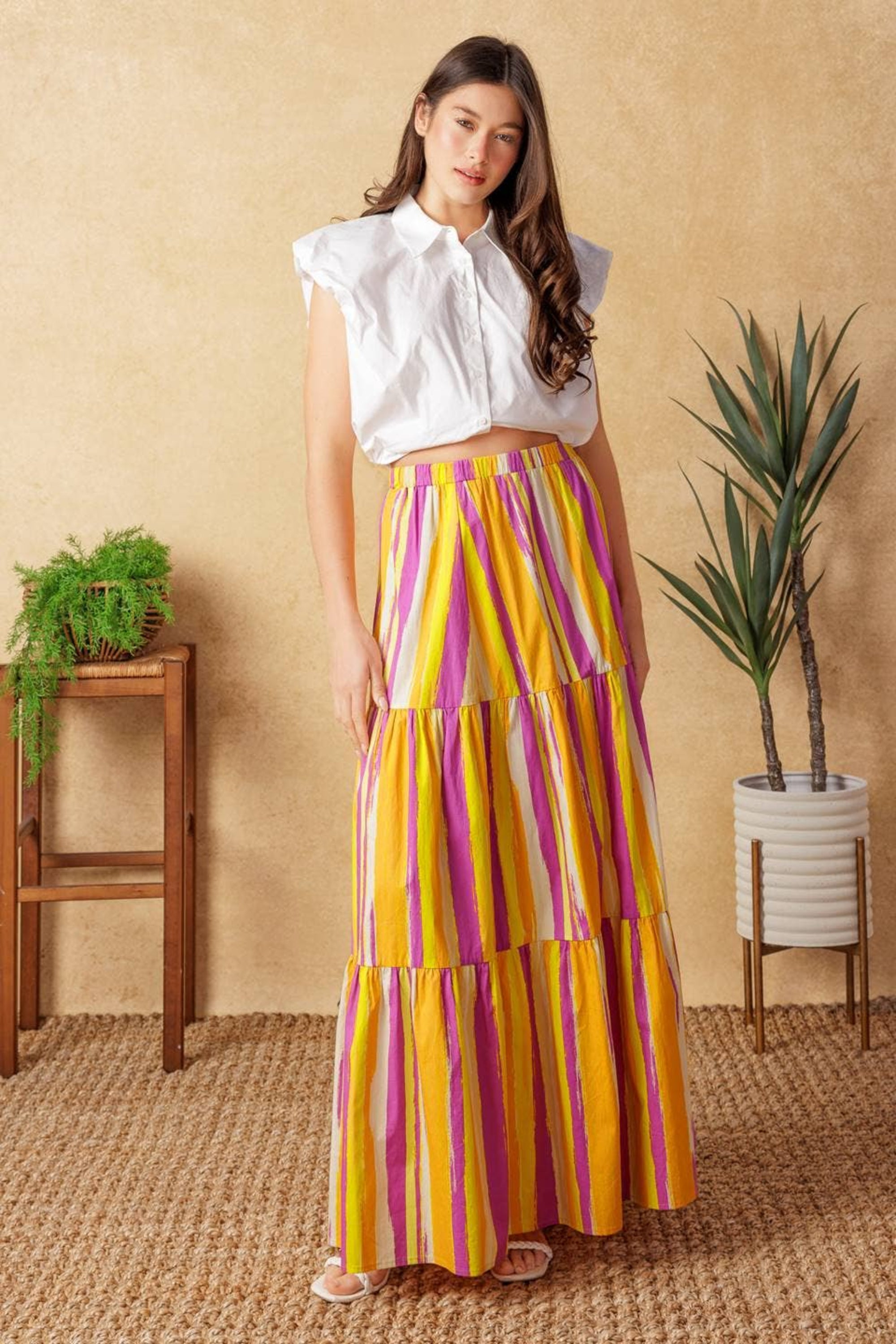 Geaux Gold Poplin Maxi