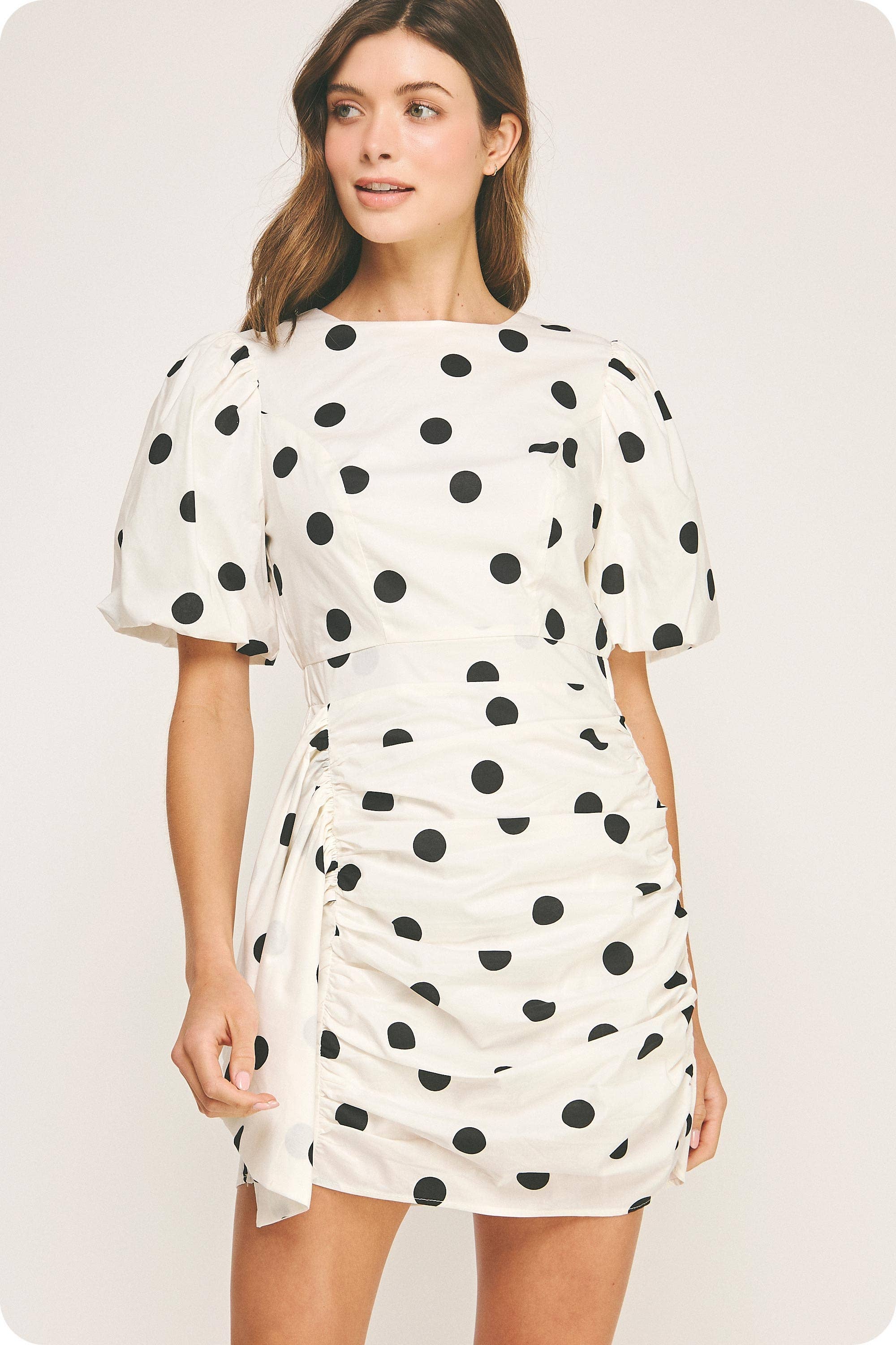 Julia Polka Dot Mini Dress