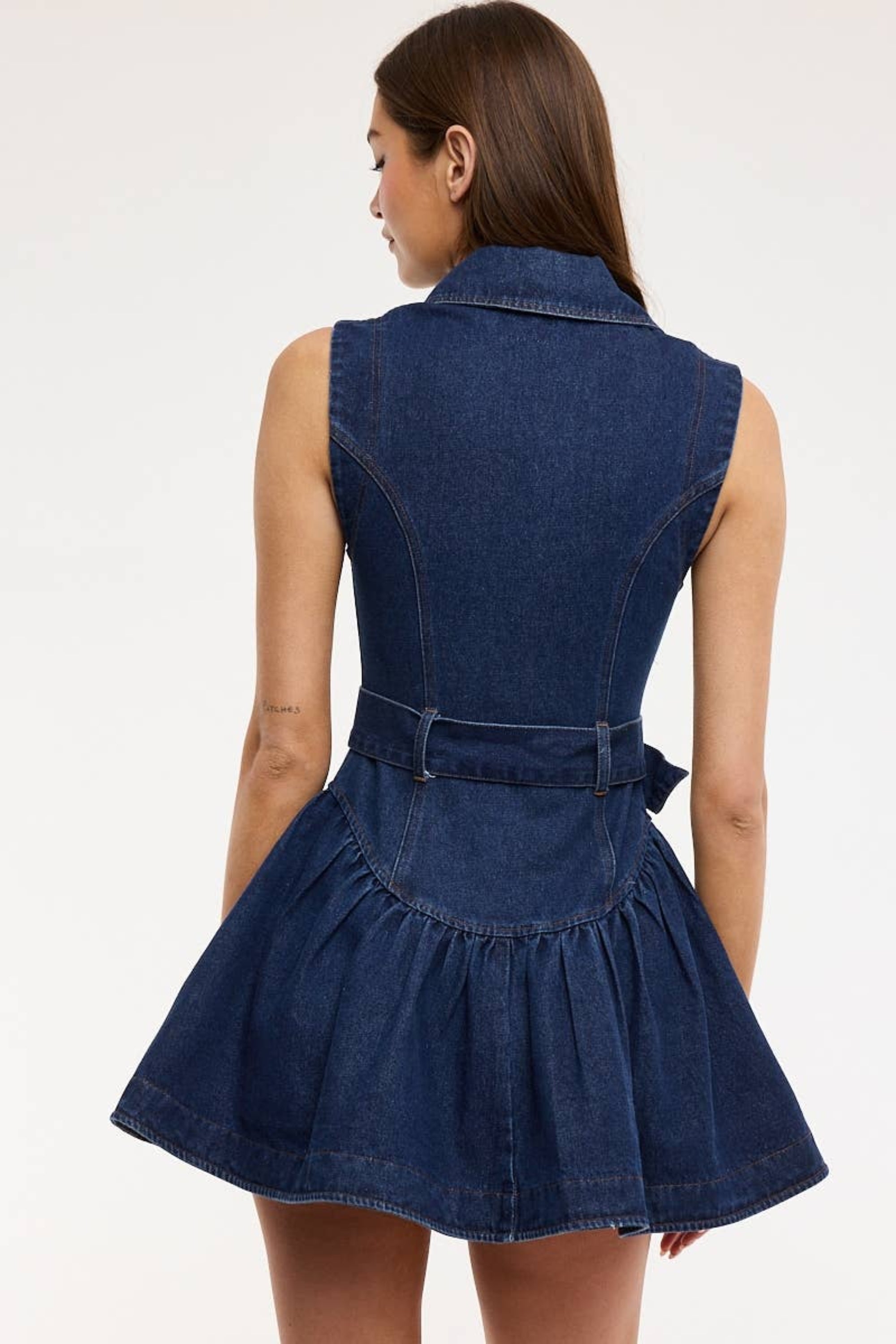 Denim Button Down Mini Dress