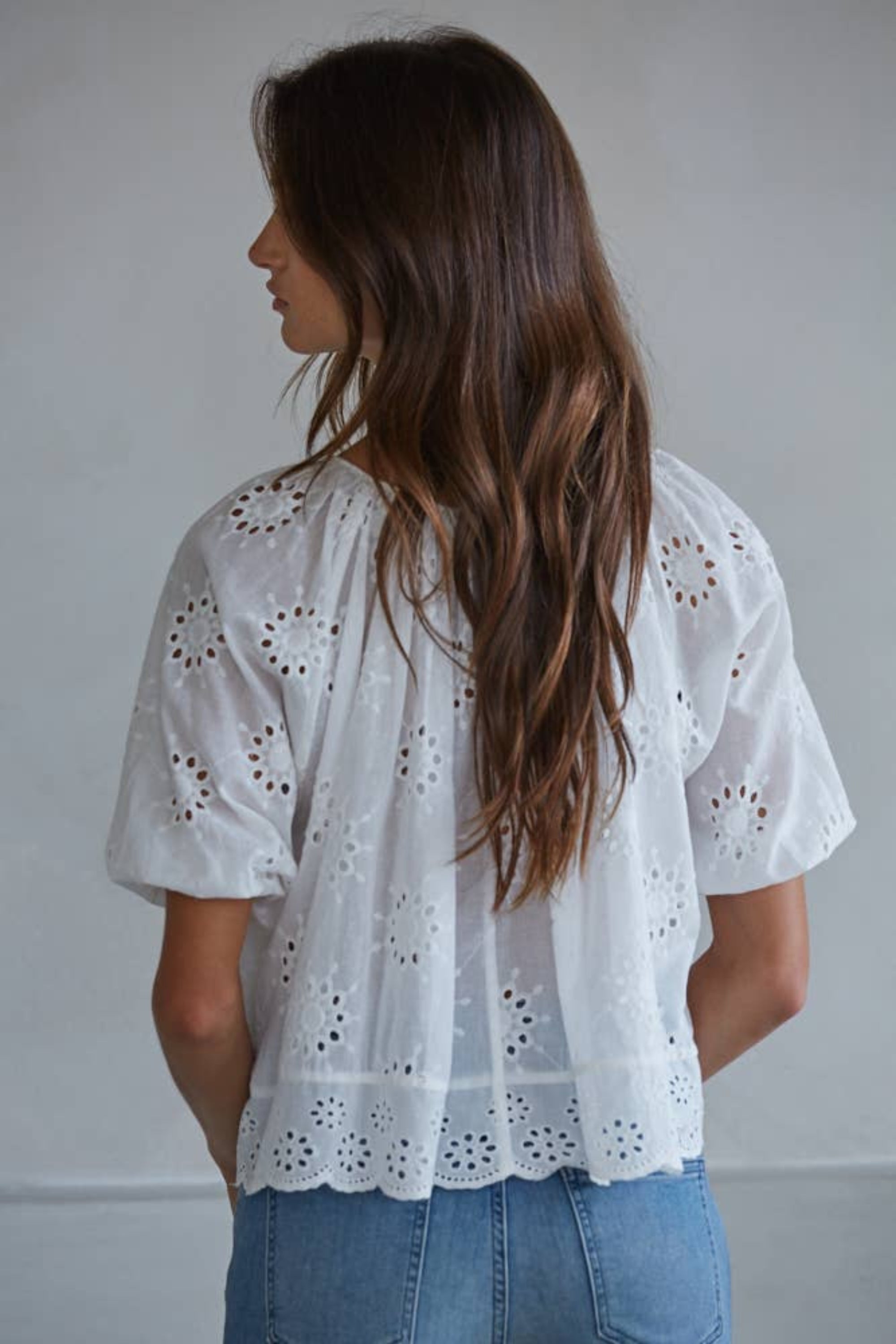 Summer Eyelet Top