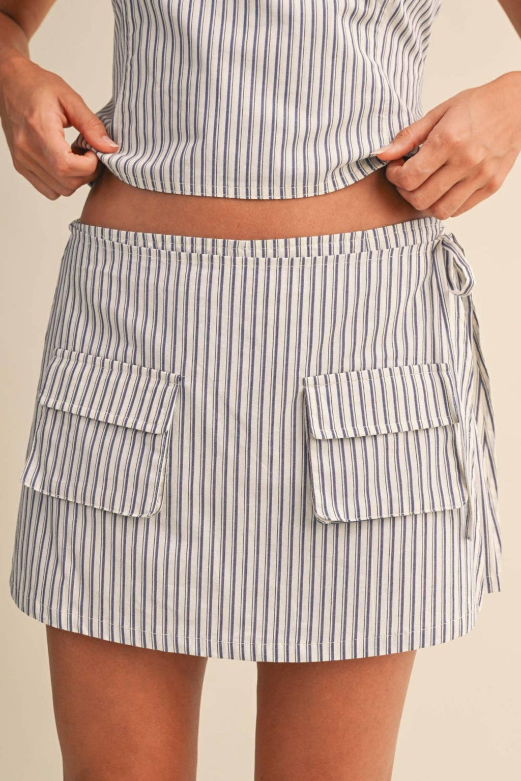 OPEN BACK WITH STRAP AND SKORT SET