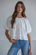 Summer Eyelet Top