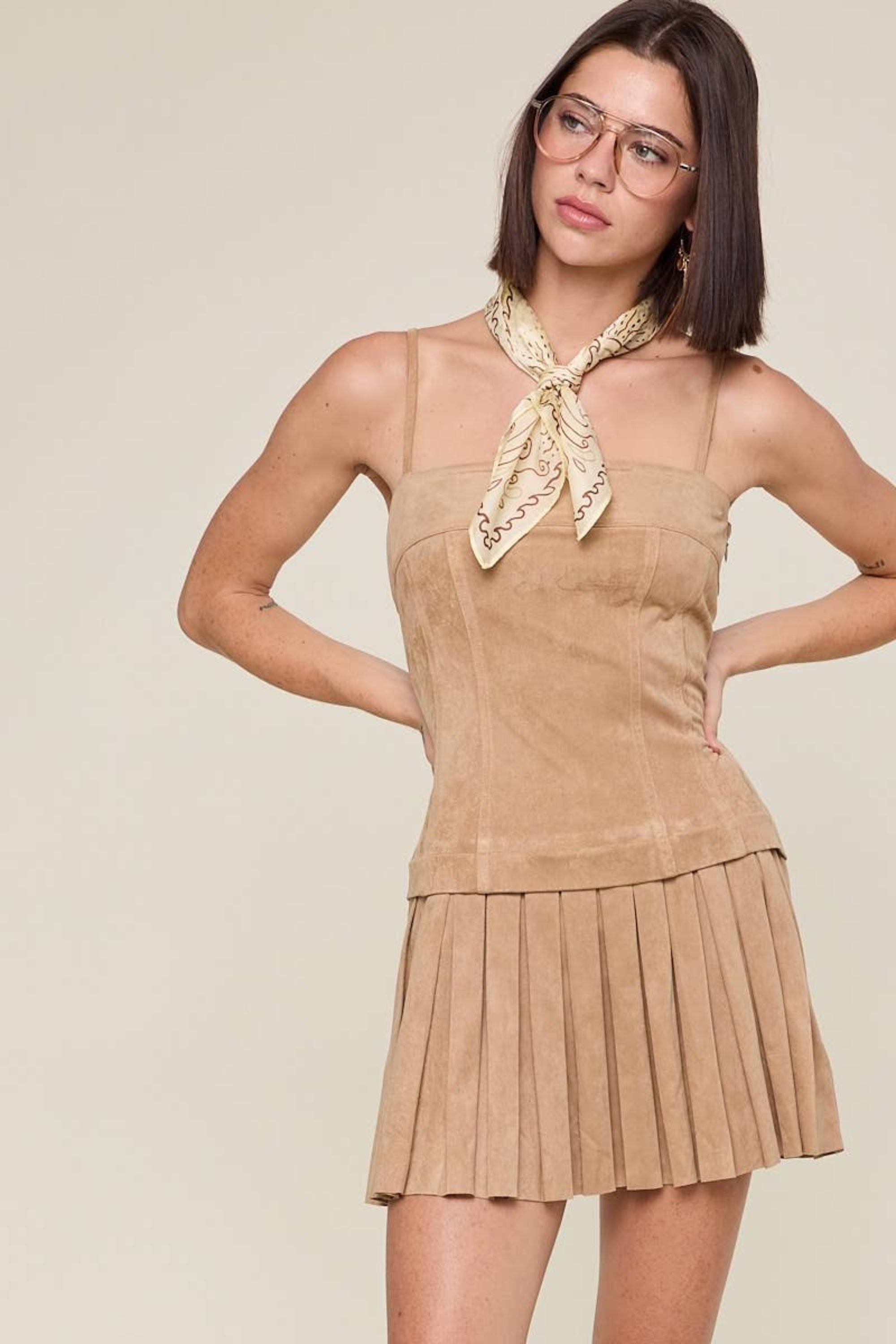 Camel Mini Dress