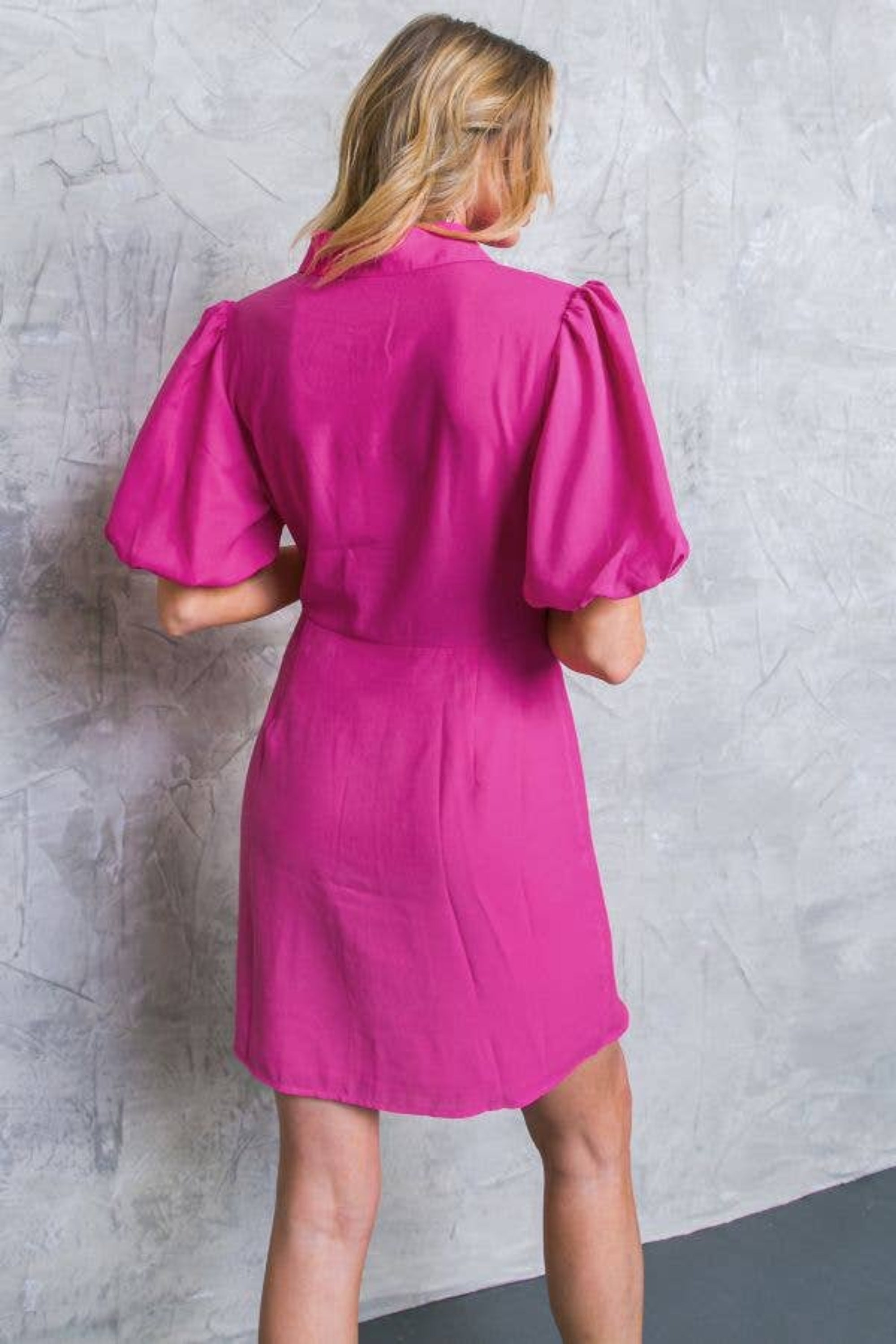 A solid woven mini dress - ID20001