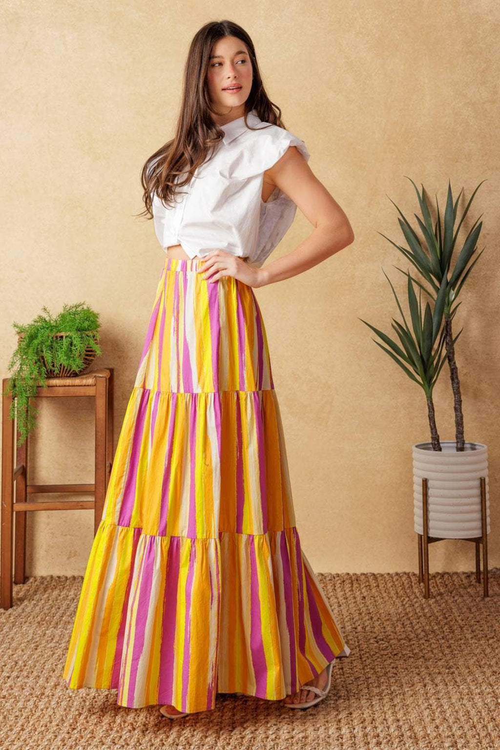 Geaux Gold Poplin Maxi