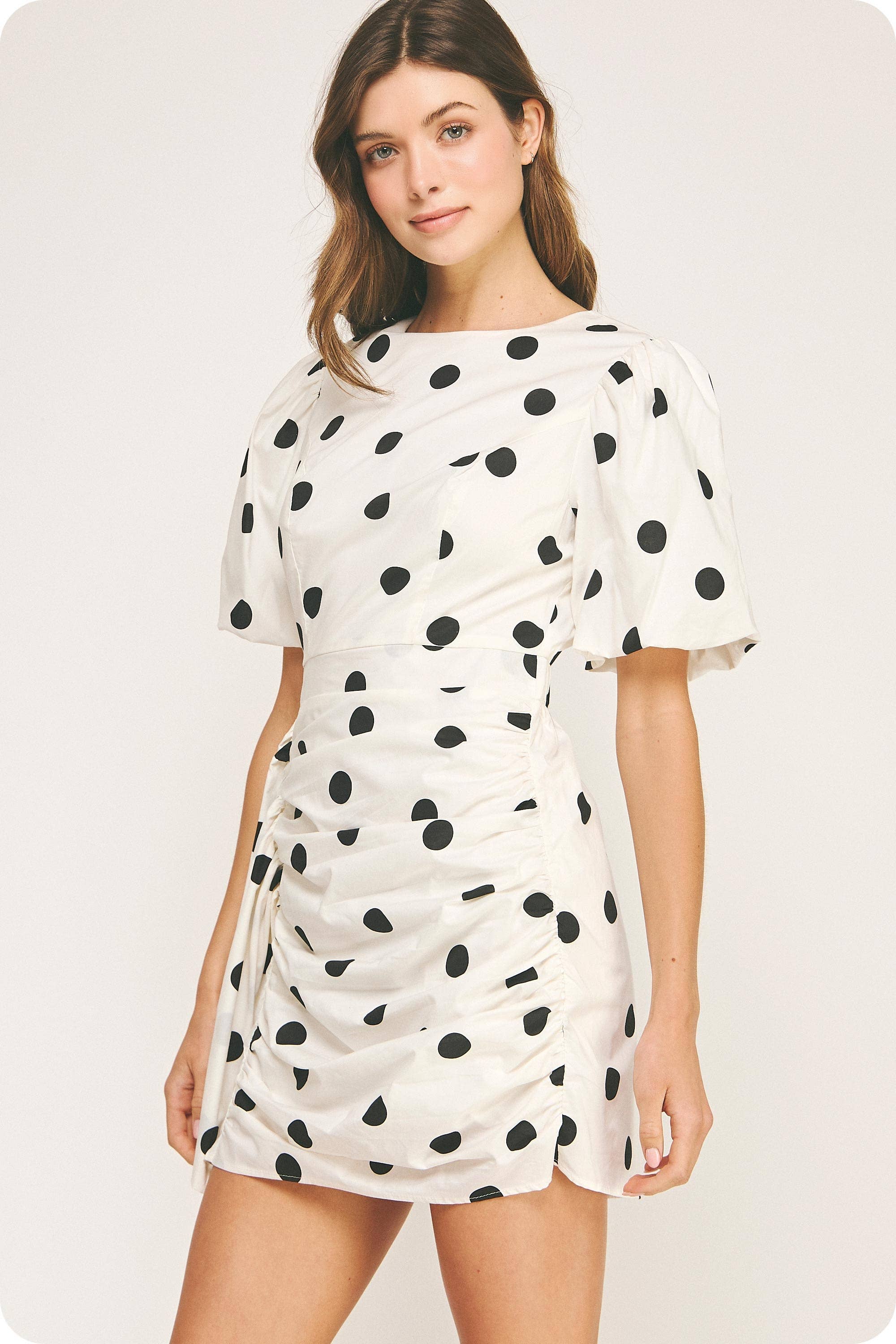 Julia Polka Dot Mini Dress
