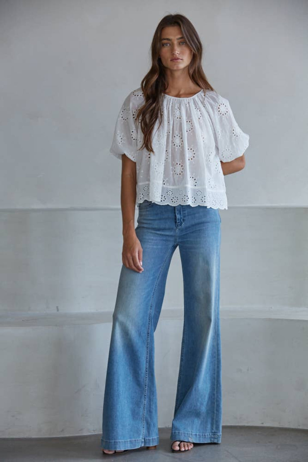 Summer Eyelet Top