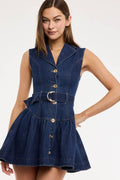 Denim Button Down Mini Dress